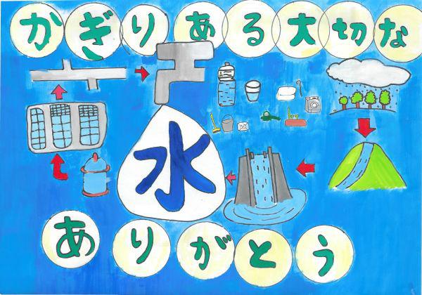 作品名「かぎりある大切な水 ありがとう」