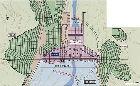 ダム平面図