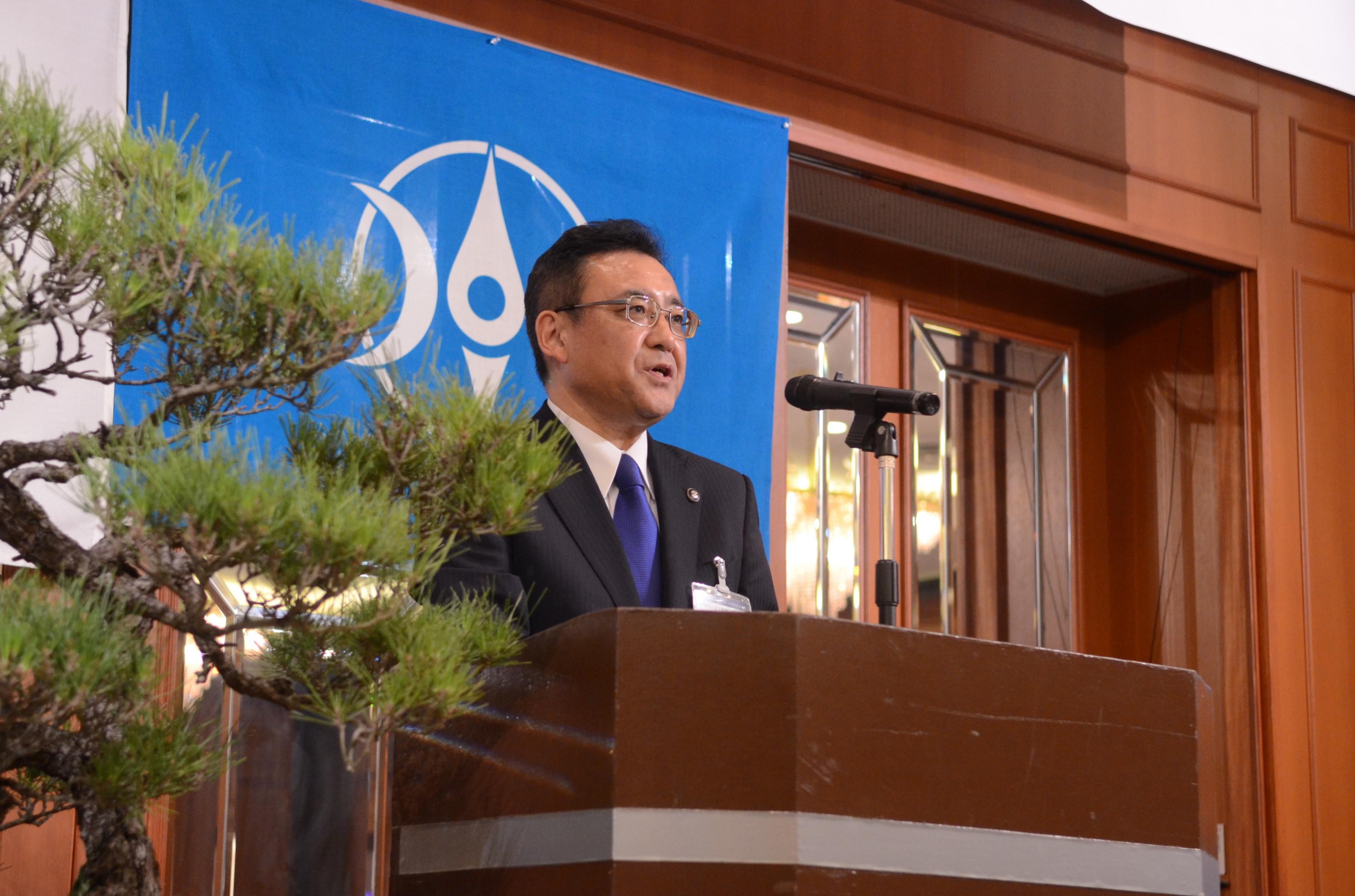 熊谷企業長のあいさつ